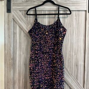 Nordstrom BP Multicolor Sequin Mini Dress